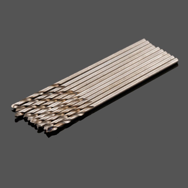 Mtsooning 10PCS Twist Drill Bit Set, 1mm High Speed Steel Cobalt Drill Bit, Micro HSS Straight Shank HSS-4341 for Hard Metal, Stainless Steel, Cast Iron - Image 4